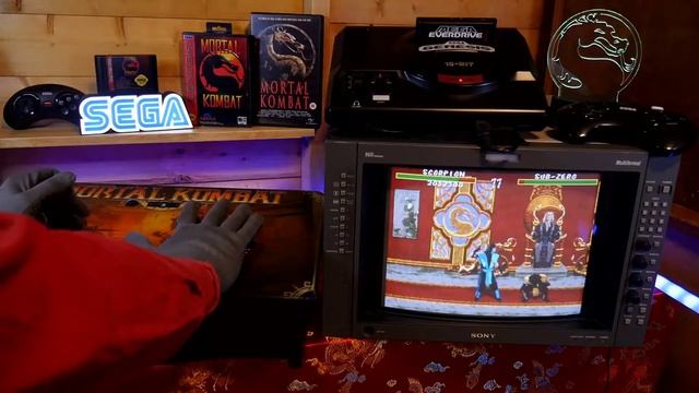 Mortal Kombat (Genesis) Sony Trinitron BVM-D14H5E CRT playthrough смотреть онлайн