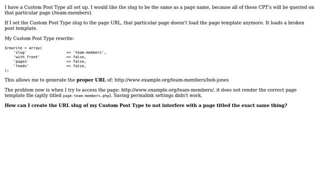 Wordpress: Custom Post Type slug same as page name causing a conflict (2 Solutions!!) смотреть онлайн