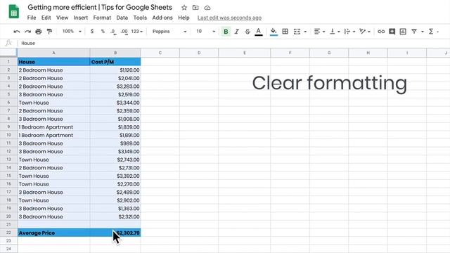Clear Formatting in Google Sheets смотреть онлайн