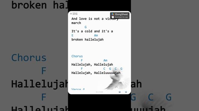 Hallelujah - John Cale (Lyrics, Chords) смотреть онлайн