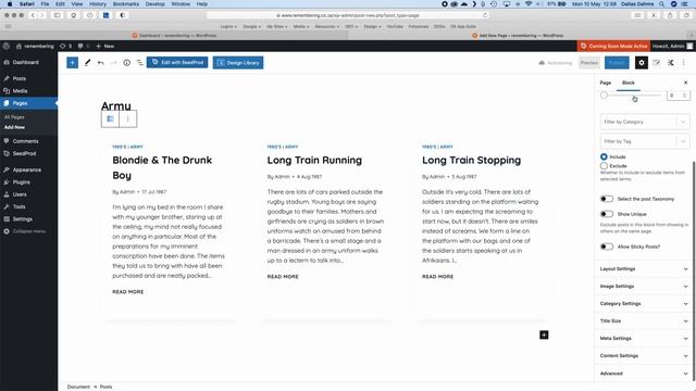 WordPress DIY Website Project Part 8 | Changing Blog Posts Order смотреть онлайн