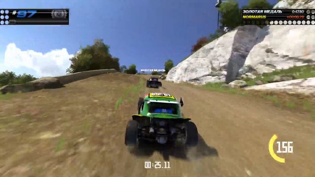 Trackmania TURBO Blue Series VALLEY (lvl 91-100). Прохождение кампании на ЗОЛОТО и ЛУЧШЕ! PS4 Pro смотреть онлайн