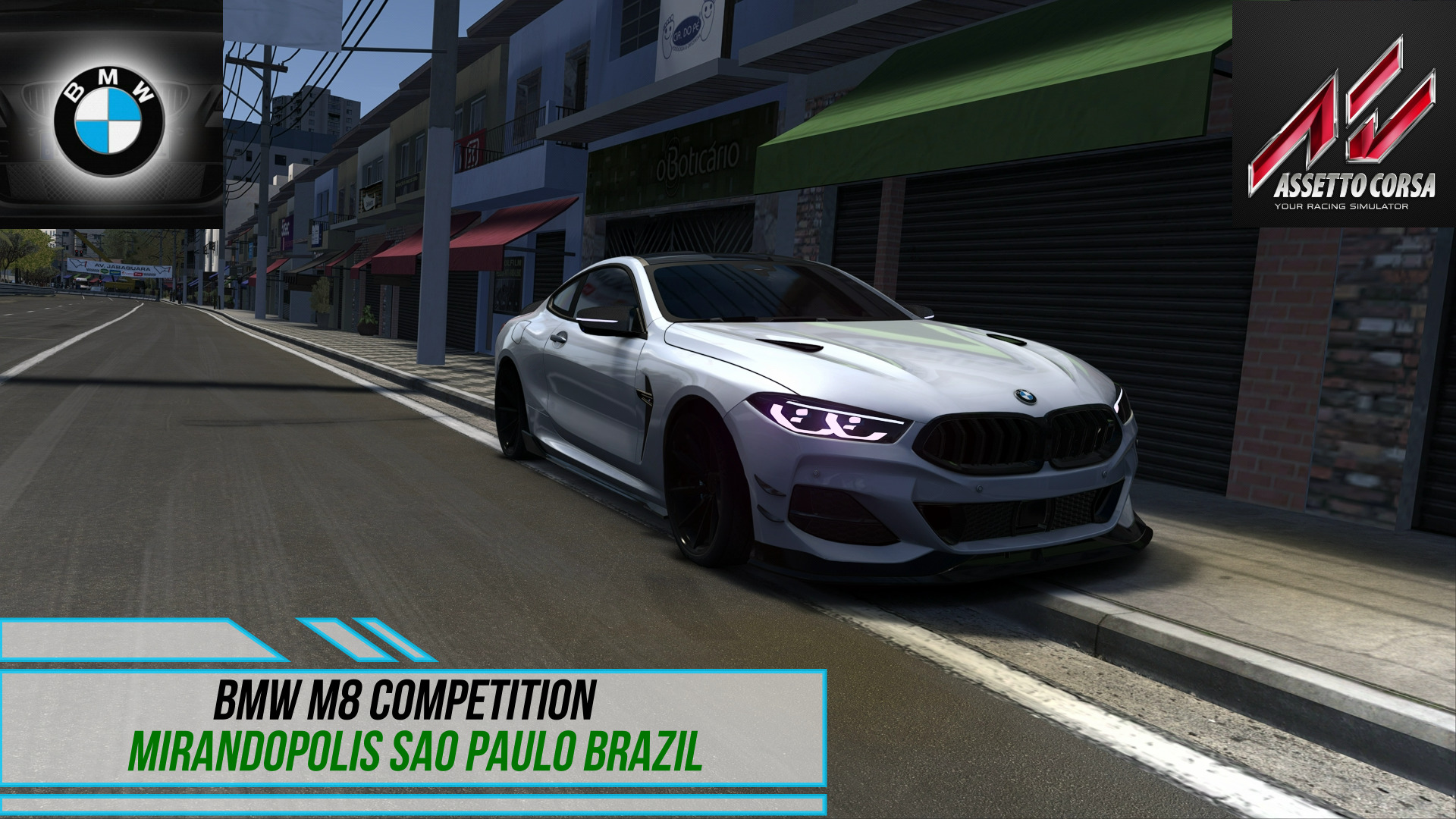 BMW M8 Competition - Mirandopolis Sao Paulo Brazil | Assetto Corsa.mp4 смотреть онлайн