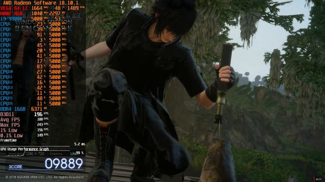 i9-9900K @5GHz Raw Performance Final Fantasy XV Benchmark @720p Lite | Vega 64 LC смотреть онлайн