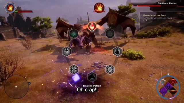 LV 14 Necromancer dragon solo in Nightmare difficulty ---Dragon age Inquisition смотреть онлайн