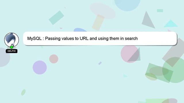 MySQL : Passing values to URL and using them in search смотреть онлайн