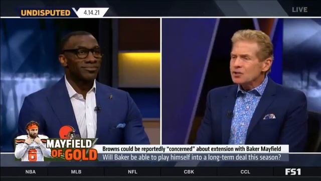 UNDISPUTED | Skip Bayless react Browns could be reportedly "concerned" about extension with Mayfiel смотреть онлайн