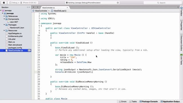 13#4 How to Write to JSON in Xamarin iOS смотреть онлайн