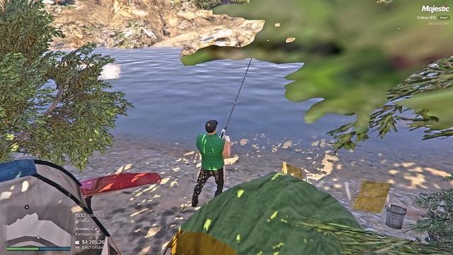 РЫБАЛКА НА ПРИРОДЕ В GTA 5 НА Majestic RP | 12 Серия | Путь с 0 до миллионера смотреть онлайн