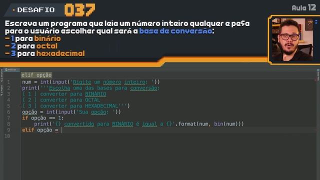 Exercício Python #037 - Conversor de Bases Numéricas смотреть онлайн