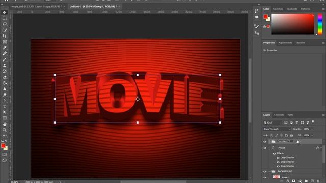 3D TEXT EFFECT IN PHOTOSHOP | PHOTOSHOP TUTORIAL | NEON TEXT| 2023 смотреть онлайн