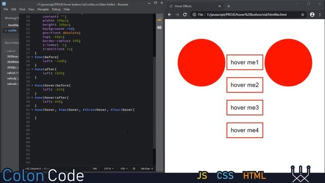 Animation Button Hover Effect Using Only HTML and CSS смотреть онлайн