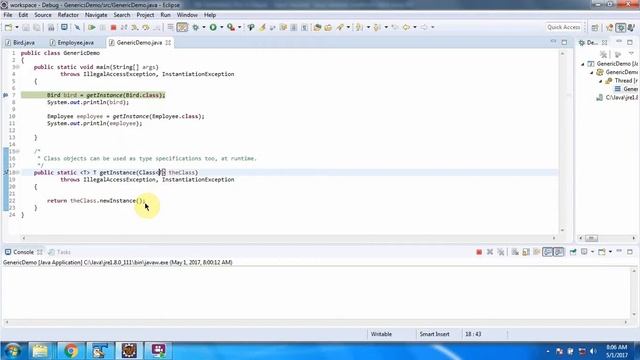 How to define a Generic method which accepts user-defined class? | Generics in Java | Java Tutorial смотреть онлайн