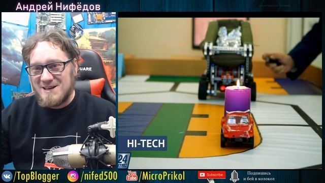 ТВ ДАЁТ! Школьник изобрел робота-пожарного! Изобретатель... смотреть онлайн