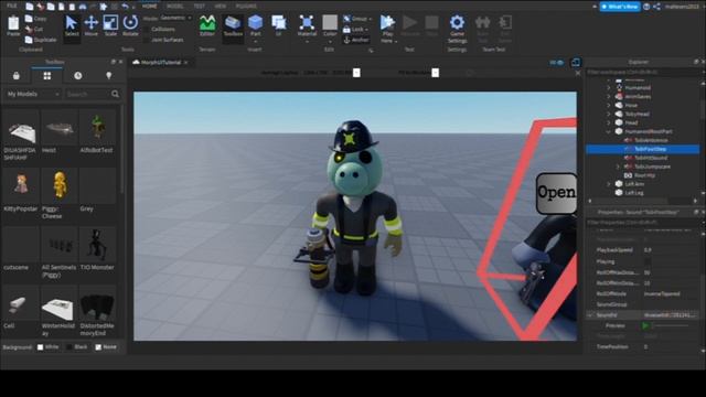 How to make a Piggy Morph UI in Roblox Part 2! Piggy | Roblox Studio Tutorial смотреть онлайн
