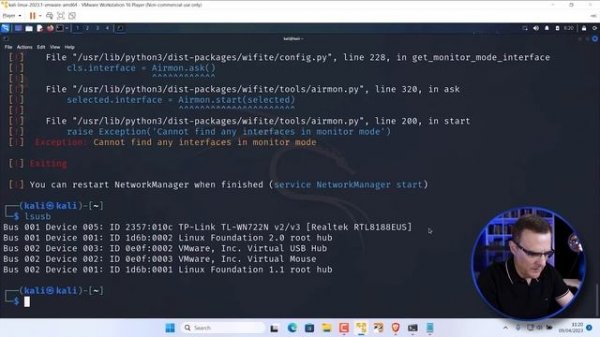 Kali Linux TP-Link TL-WN722N install (1 command fix)