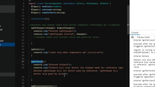 Angular Life Cycle Hooks - ngOnChange() vs ngDoCheck() смотреть онлайн