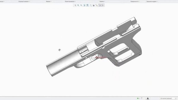 3д модель пистолета ТТ. 3d model TT. TRIOTEC