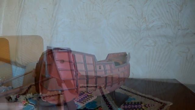 продолжение постройки модели каравеллы .. Санта-Мария.. смотреть онлайн