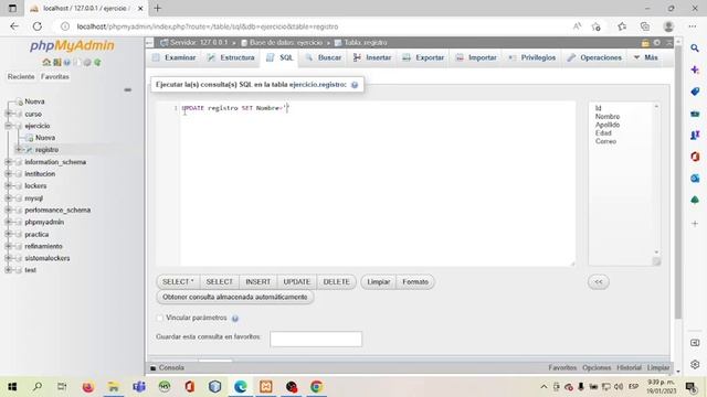 Como actualizar información con la sentencia UPDATE en MySQL смотреть онлайн
