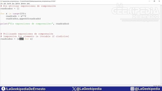 Curso Python 3 desde cero #110 | Expresiones de comprensión en Python смотреть онлайн