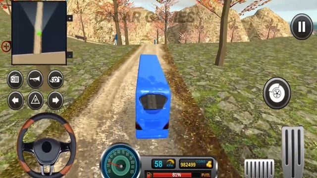 Uphill Off-road Coach Best Bus Driving Simulator Smooth Driving - Android Gameplay смотреть онлайн