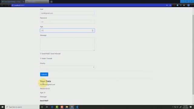 বাংলায় Vue js শিখুন | Form Handling: Basic input field & Text area (Part: 31) смотреть онлайн