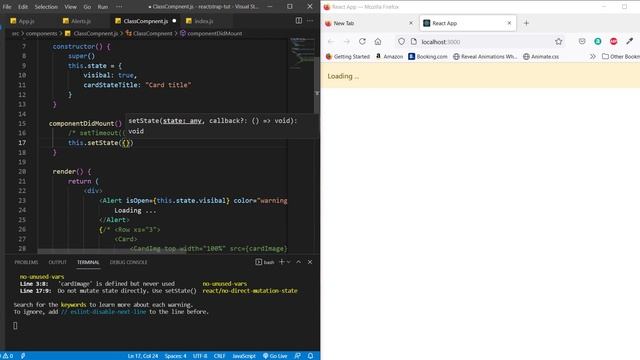 دبلومة تطوير تطبيقات الويب باستخدام react.js - شرح setstate و componentDidMount смотреть онлайн