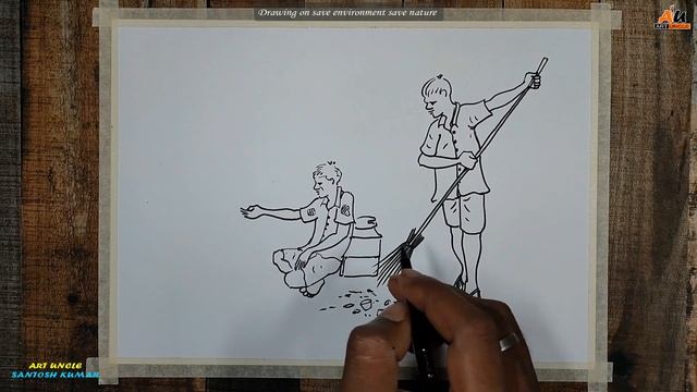 HOW TO DRAW SWACHH BHARAT ABHIYAN | SWACHH BHARAT ABHIYAN DRAWING | CLEAN INDIA DRAWING смотреть онлайн