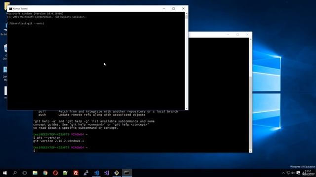 Git Bash, PowerShell ve Command Prompt ile Git Versiyon Kontrolü смотреть онлайн