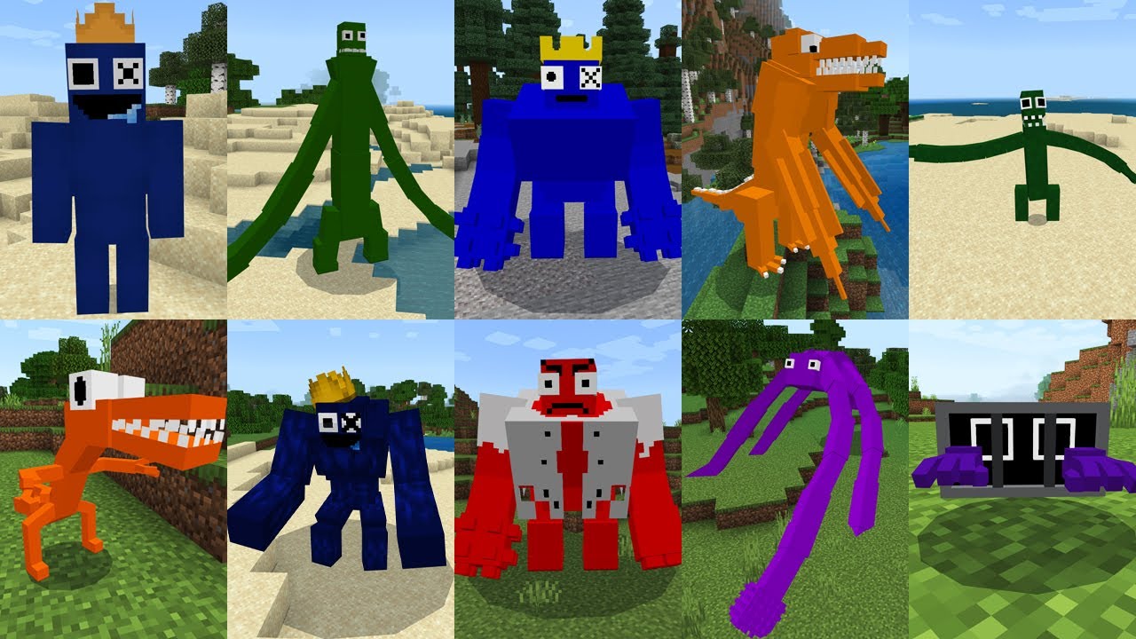 Мод на все ВИДЫ РАДУЖНЫЕ ДРУЗЬЯ в МАЙНКРАФТ ! ADDON MOD RAINBOW FRIENDS ROBLOX in MINECRAFT смотреть онлайн