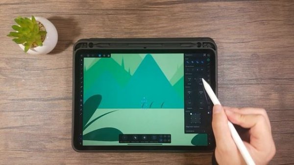 Affinity Designer iPad - Landscape Illustration (Easy to do)