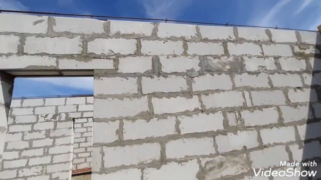 Дружный! Закончили кладку стен! Подготовка Армопояса!