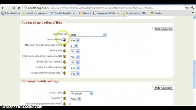 Moodle Tutorial 5 (in English) смотреть онлайн