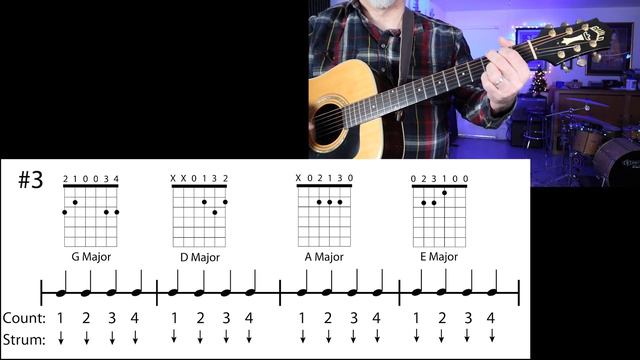 Open Chords for Beginners - Your Second Guitar Lesson! смотреть онлайн