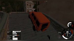 Разные авто спускаются и поднимаются по ступеням в beaming drive #спуск #бимка #трюки #beamngdrive