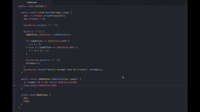 Java | Collatz Conjecture смотреть онлайн