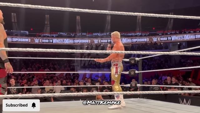 Cody Rhodes rejoins The Bullet Club during WWE Live Event 2/25/23 смотреть онлайн