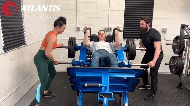 Coach Kassem's Hack Squat at N1 Education, Designed with and manufactured by Atlantis Strength смотреть онлайн