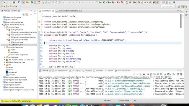 Jackson Annotations | @JsonPropertyOrder | @JsonRawValue | Example | Simple Programming смотреть онлайн