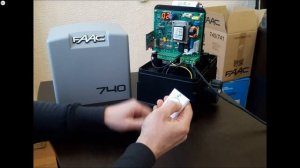 Запись пульта SLH 868МГц в привод FAAC 740