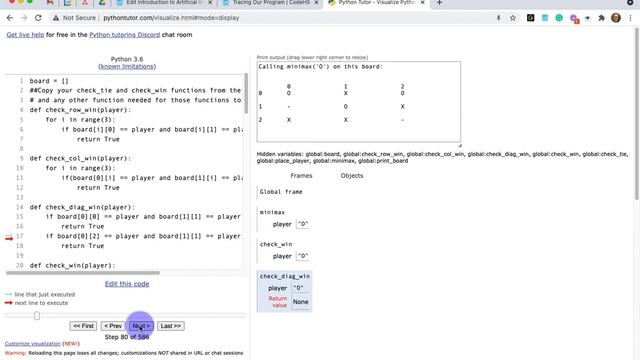 Python Tutor with Minimax Demo смотреть онлайн