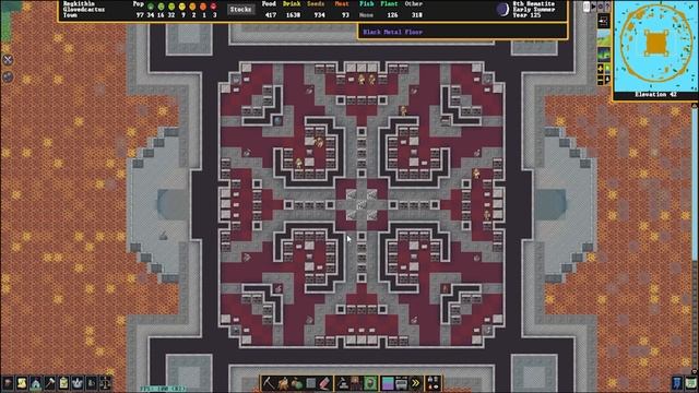 Dwarf Fortress - Glovedcactus | Community Forts (Black Metal Surface Tower) смотреть онлайн