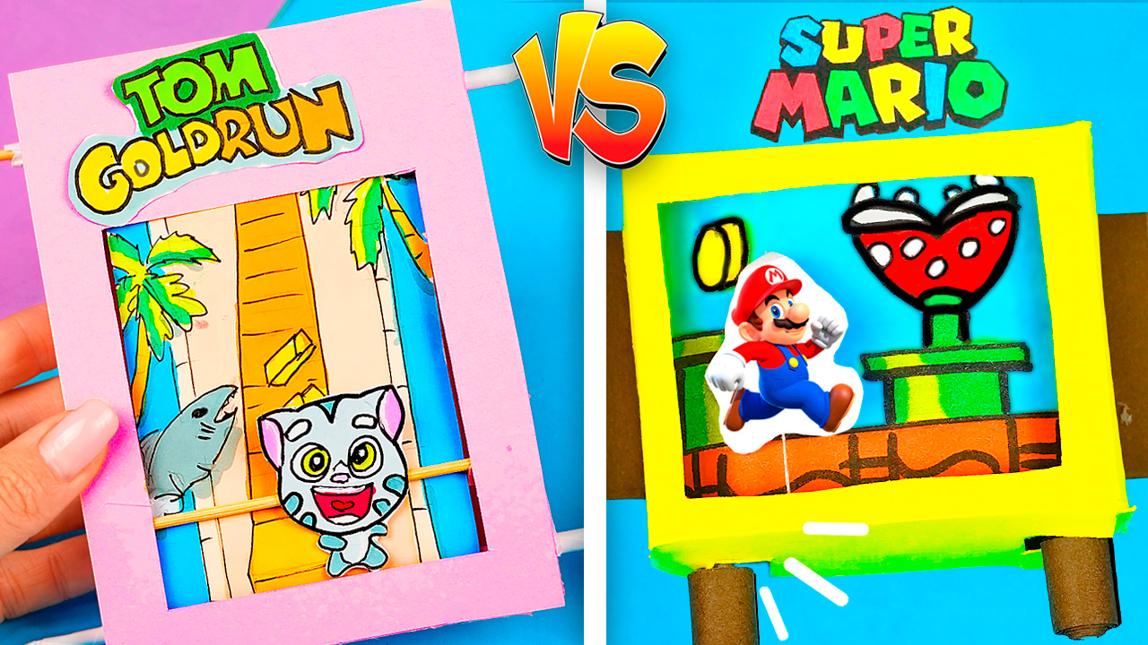 Как сделать настольную игру Марио VS Том за золотом смотреть онлайн