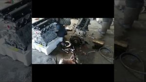 Замена старого двигателя на новый в упаковке, Hyundai Accent.