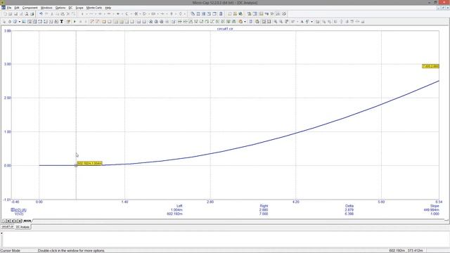 Micro-Cap | Анализ по постоянному току | DC | ВАХ биполярного транзистора смотреть онлайн