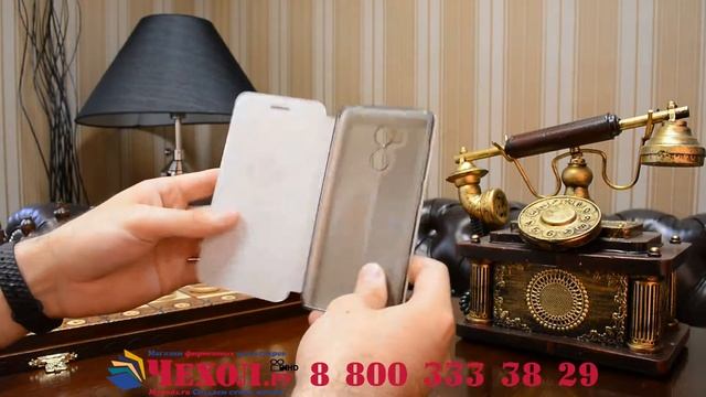 Фирменный чехол-книжка с мульти-подставкой на жёсткой основе для Xiaomi Redmi 4 Pro смотреть онлайн
