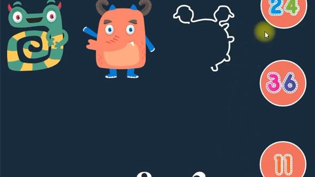 Таблица умножения с монстриками. Multiplication Table