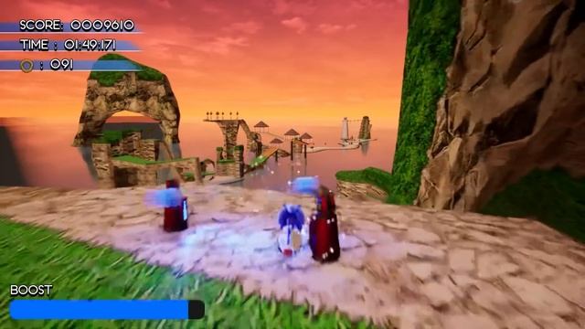 Emerald Coast Remastered in Unreal Engine 4 - Sonic Dash Engine смотреть онлайн
