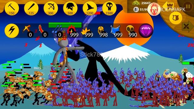 MEGA SAVAGE GRIFFON GIANT SWORD ARMY MAX LEVEL UPGRADE X9999 | Stick War Legacy Mod | Stick789Apk